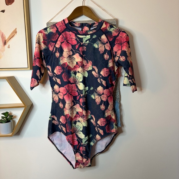 Axesea One Piece Back Zip Swimsuit size 12 - Picture 3 of 8